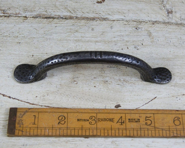 D Handle INCA Cast Heavy Antique Iron 150mm