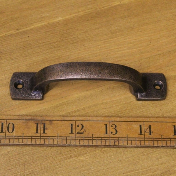 Square D Handle Cast Antique COPPER 120mm