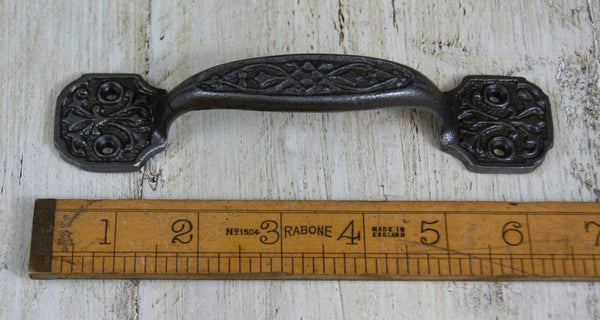 Square D Pull Handle INCA Cast Antique Iron 155mm