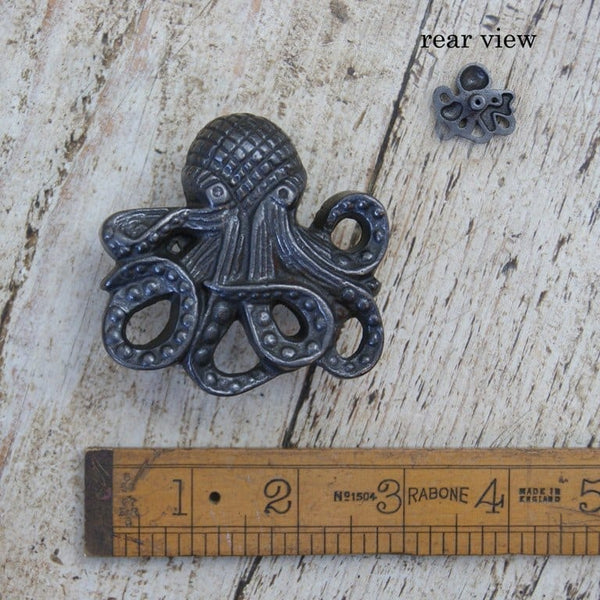 Knob Cupboard OCTOPUS Cast Antique Iron 75mm