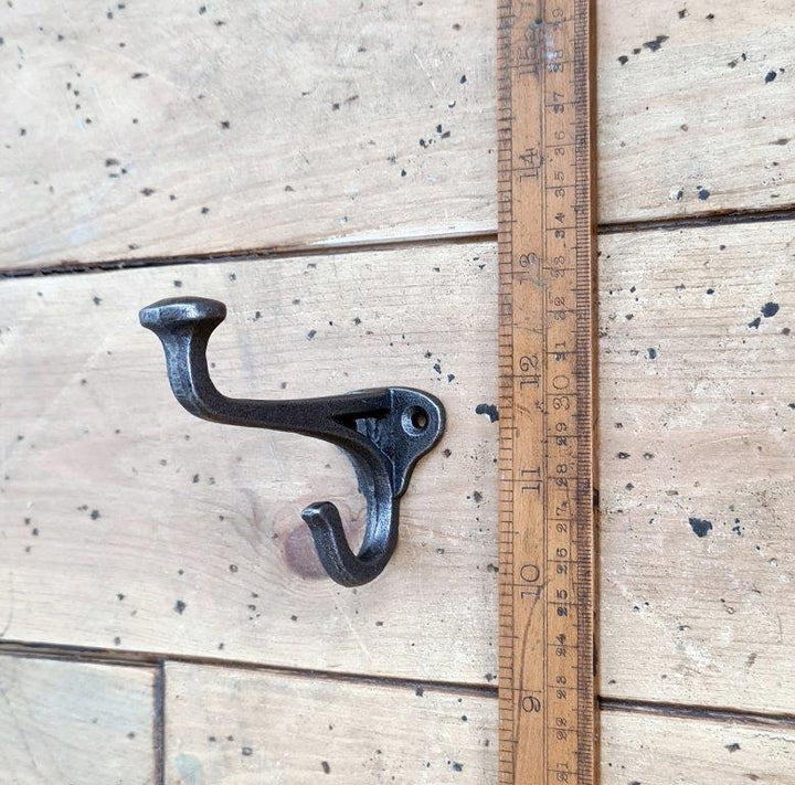 Hall Stand Hat Coat Hook EVELYN Cast Antique Iron 100mm