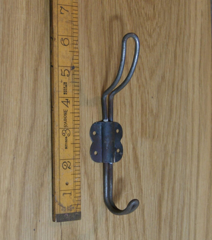 Coat Hook Wire BUTTERFLY Design Antique Iron 150mm