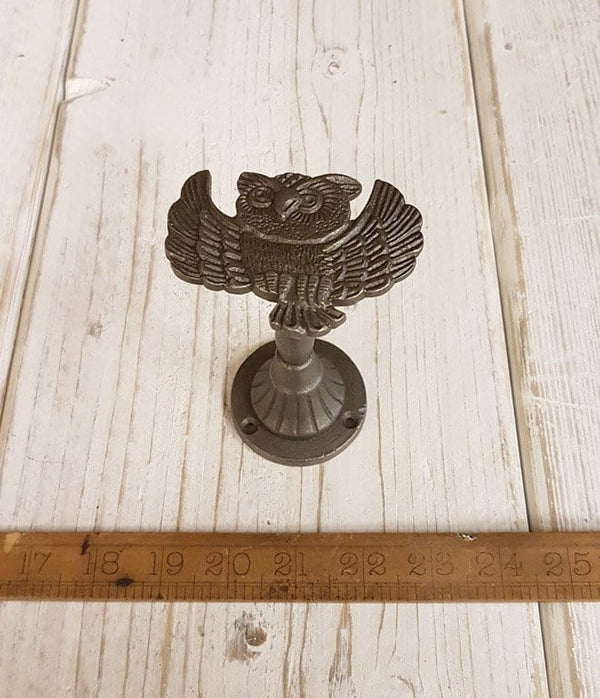 Curtain Tieback OWL Design Antique Iron 75mm Diameter