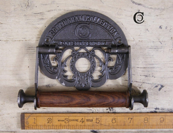 Toilet Roll Holder COTTINGHAM COLLECTION Cast Antique Iron 150mm