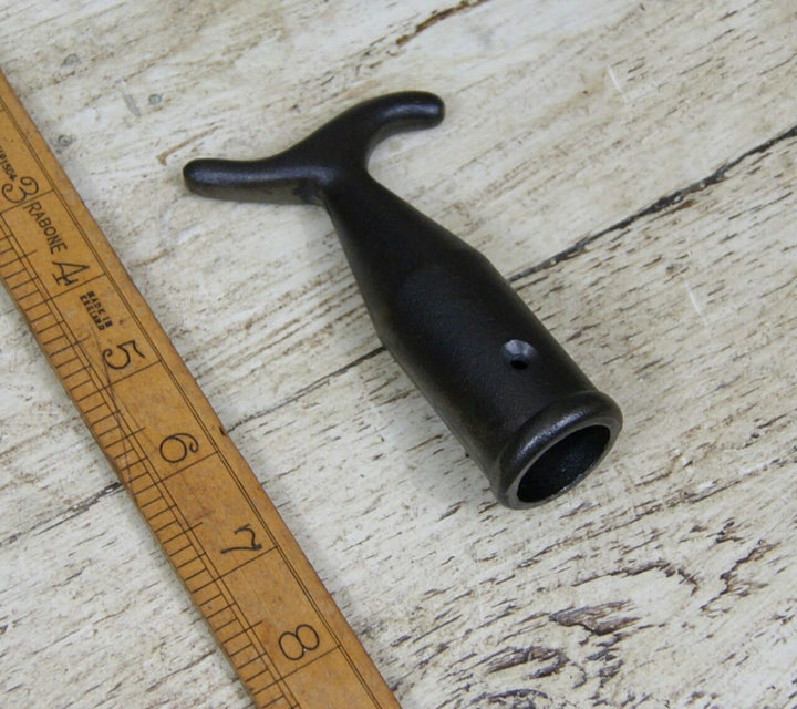 Sash Window Hook for Pole Cast Antique Iron 110mm