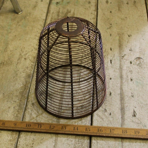 Pendant Shade BIRD CAGE Antique Copper 150mm Diameter x 190mm High