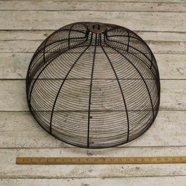 Pendant Shade BELL CAGE Antique Copper 500mm Diameter