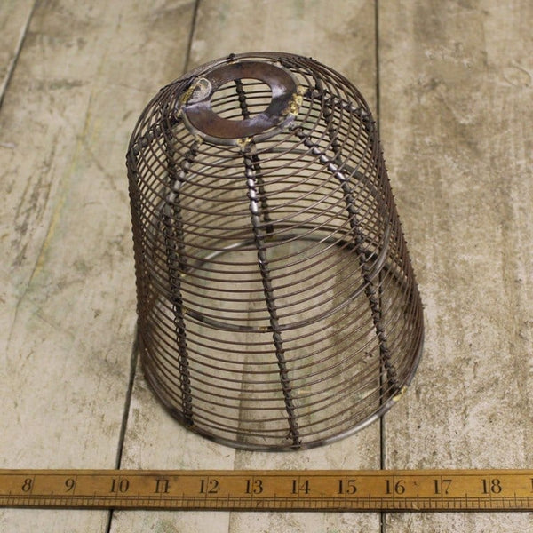 Pendant Shade BIRD CAGE Antique Iron 150mm Diameter x 190mm High