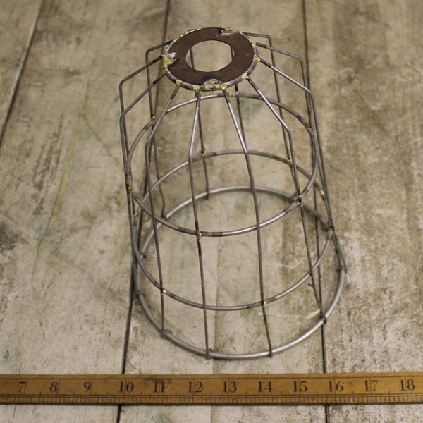 Pendant Shade CONICAL Cage Antique Iron 170mm Diameter x 220mm High