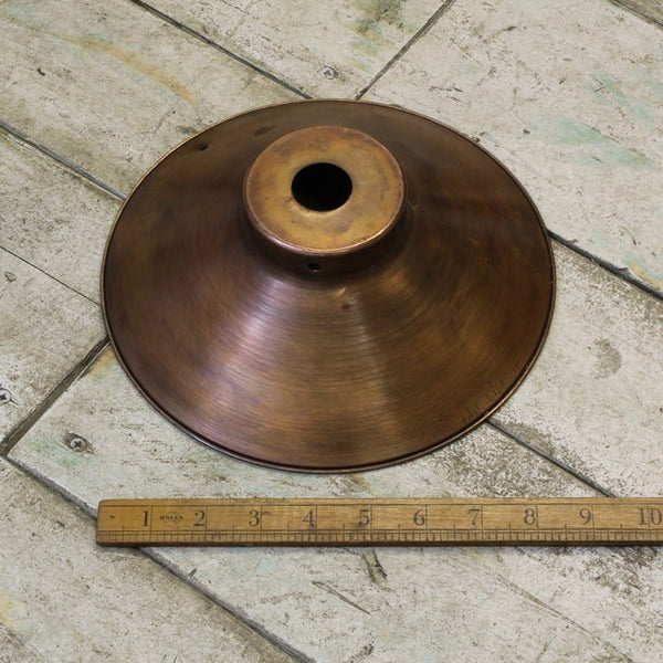 Pendant Shade COOLIE Shallow Antique Copper 290mm Diameter