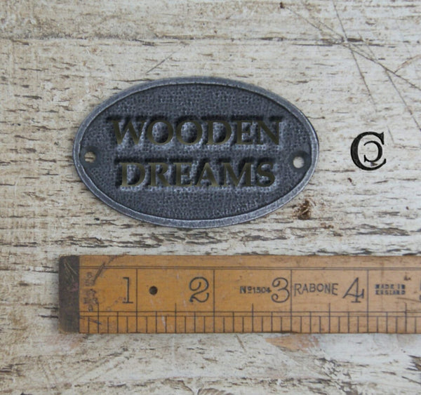 Plaque WOODEN DREAMS Antique Iron