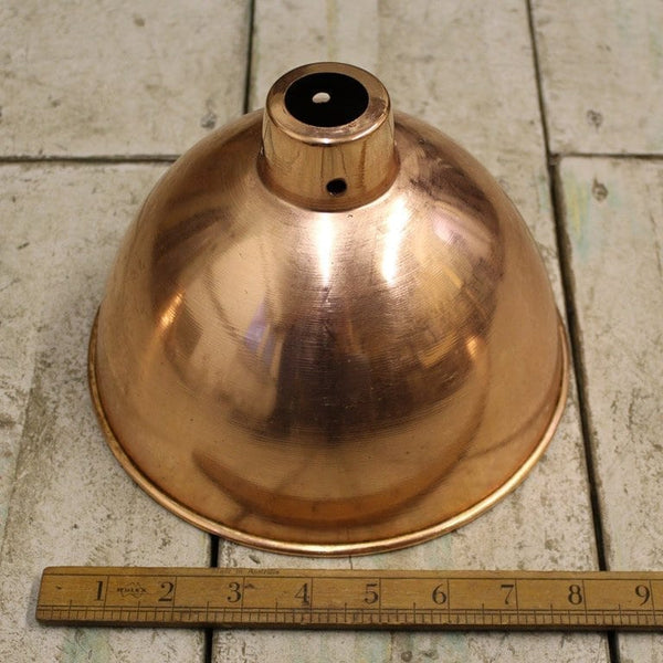 Pendant Hanging Light Shade STUDY Polished Copper 215mm Diameter