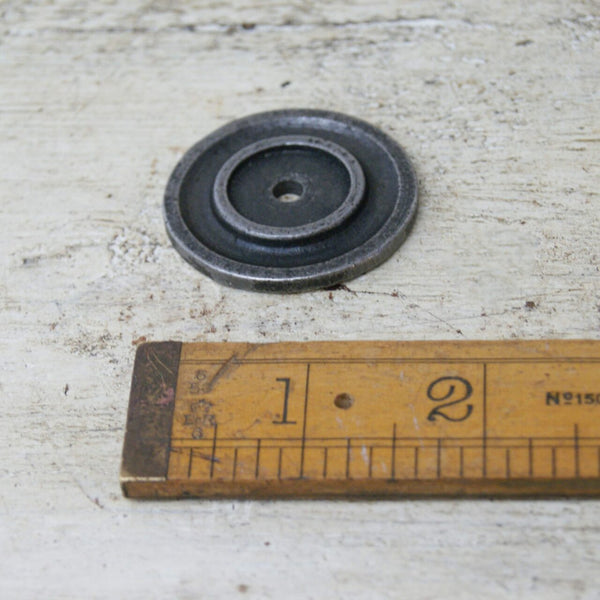 Knob Back Plate Round Cast Antique Iron 30mm Diameter (AF030) TBD