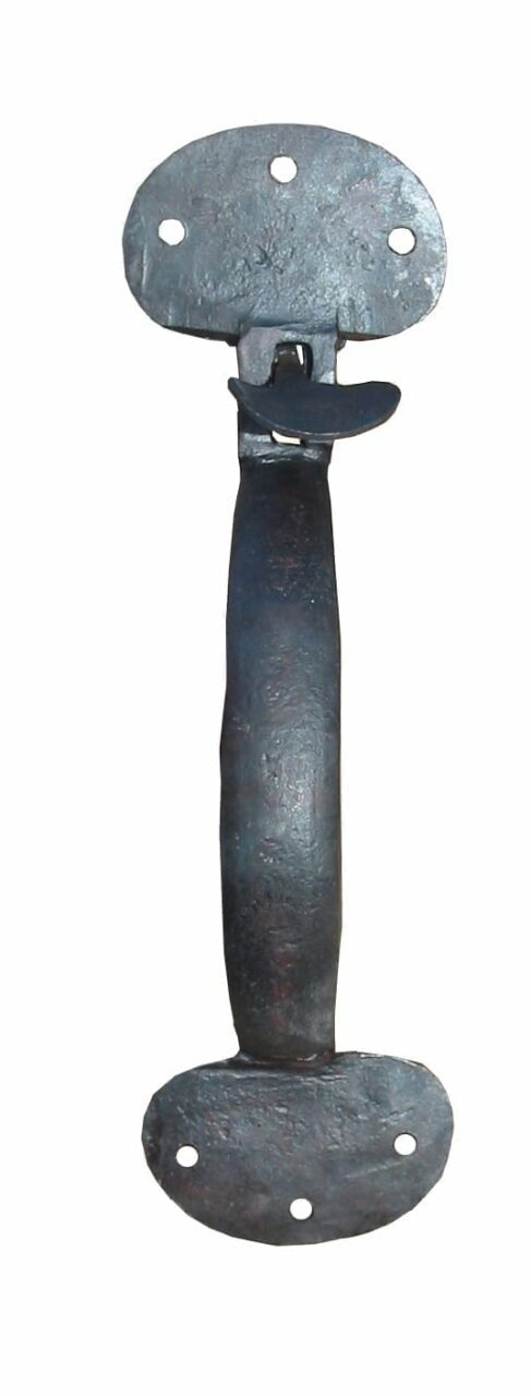 Suffolk Latch Hand Forged Bean End Black Beeswax 200mm