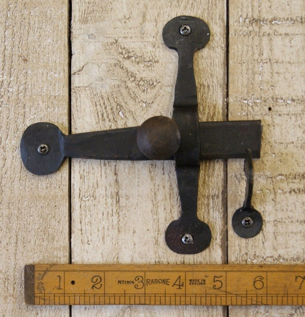 Cupboard Latch Hand Forged Black Wax 127mm (HF14)