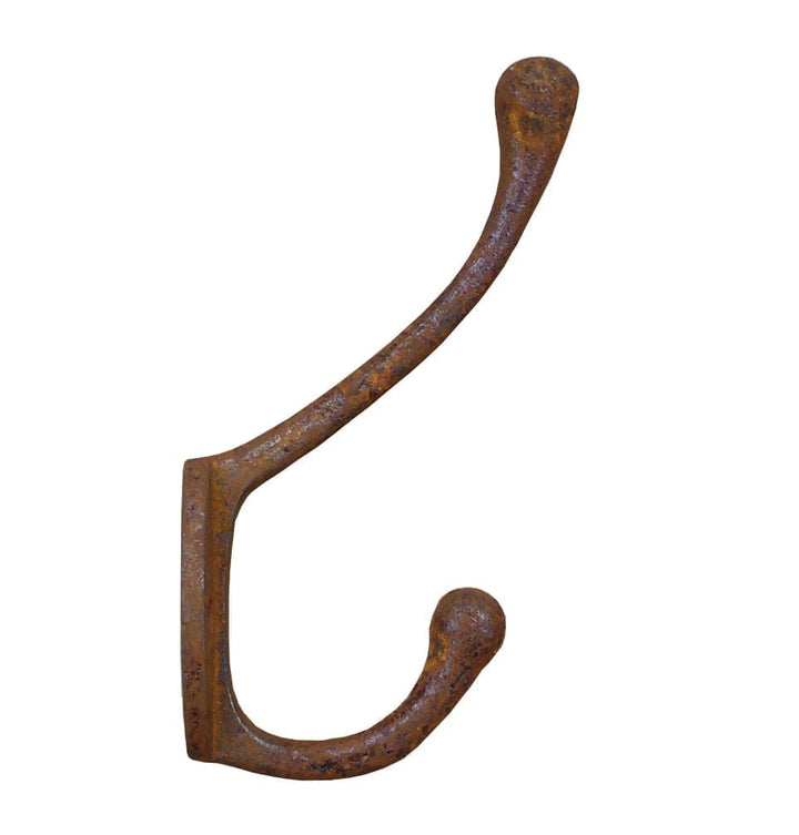 Hat Coat Hook Victorian Cast Iron Rust 2 Hole 110mm