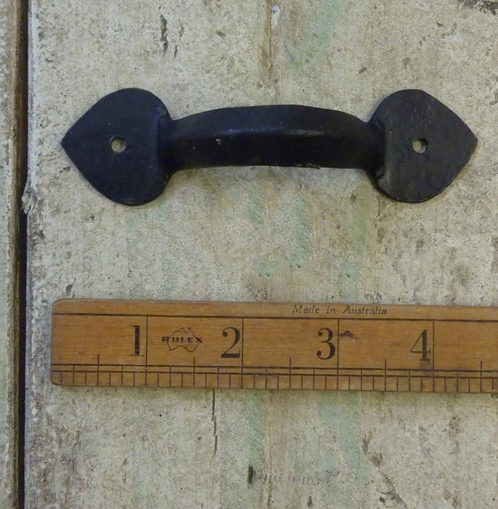 Pull Handle Spearhead Hand Forged Black Wax 100mm