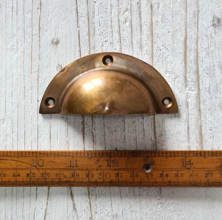 Cup Handle Basic Design Antique Brass Cast 96mm (1109)