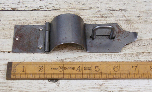 Case Hasp Staple Bull Nose Antique Iron 175mm