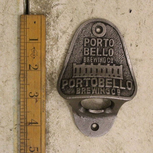 Bottle Opener Wall Mounted PORTOBELLO BREWERY Antique Iron