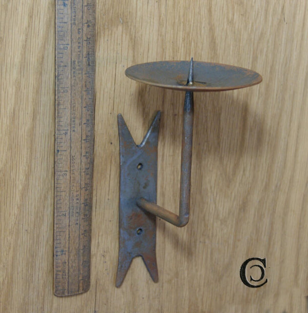 Candle Holder for Clay Pantile Spike Antique Iron 150mm x 75mm Diameter