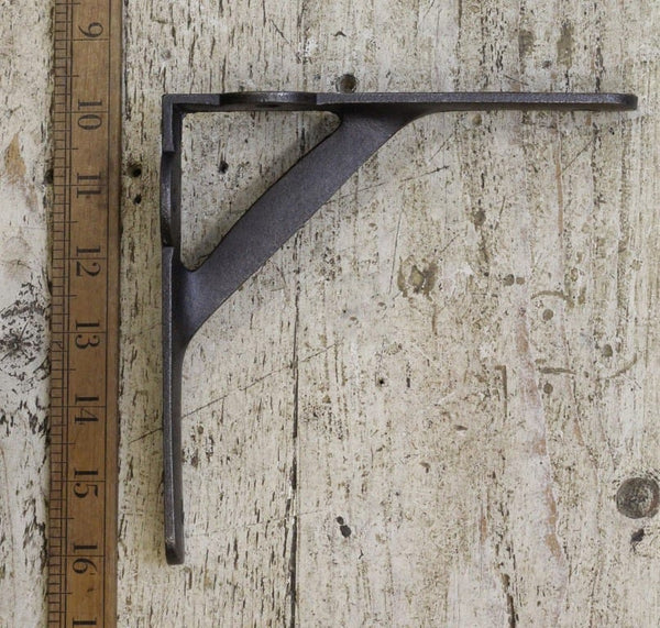 Shelf Bracket GALLOWS Plain Lugs Cast Antique Iron 156mm x 156mm