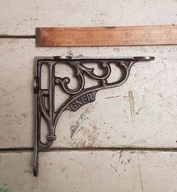 Shelf Bracket GNER Cast Antique Iron 150mm x 150mm