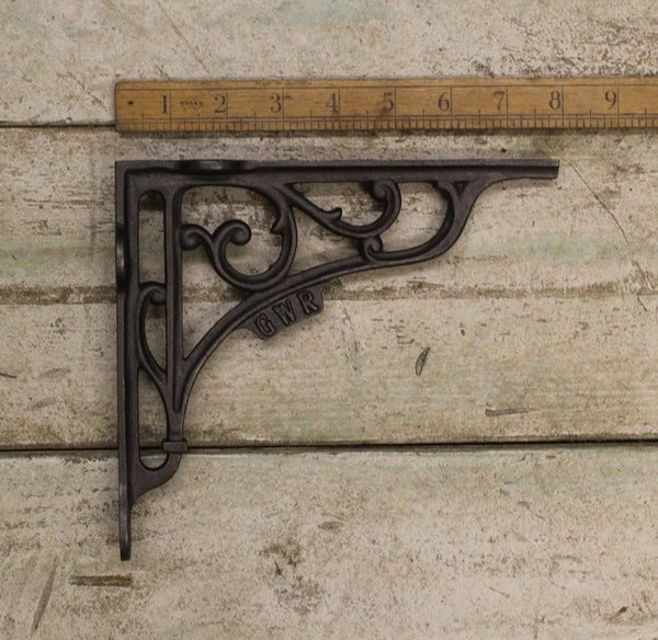 Shelf Bracket GWR Cast Antique Iron 180mm x 200mm