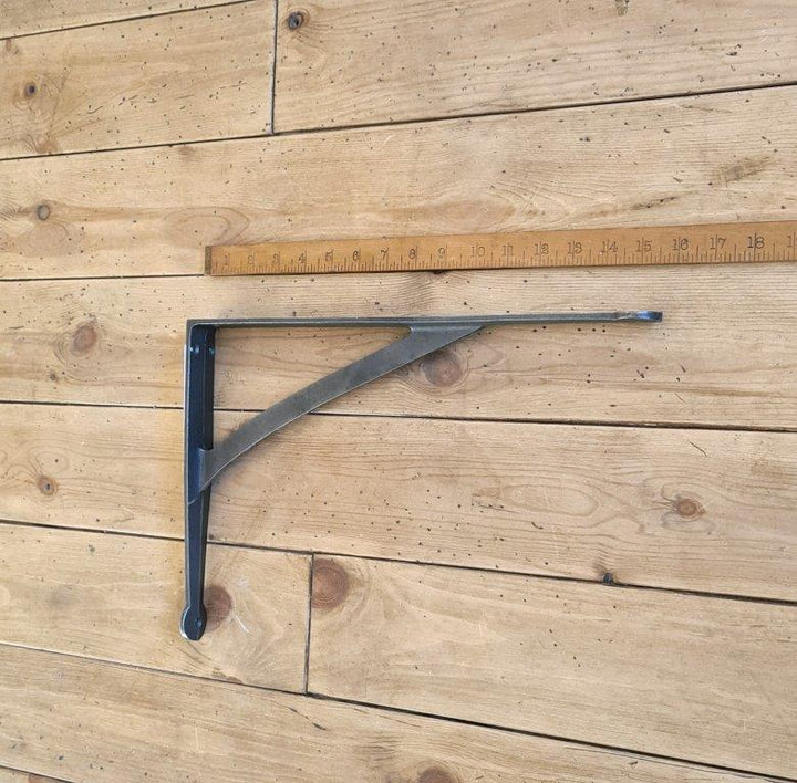 Shelf Bracket GALLOWS Penny End Cast Antique Iron 263mm x 388mm