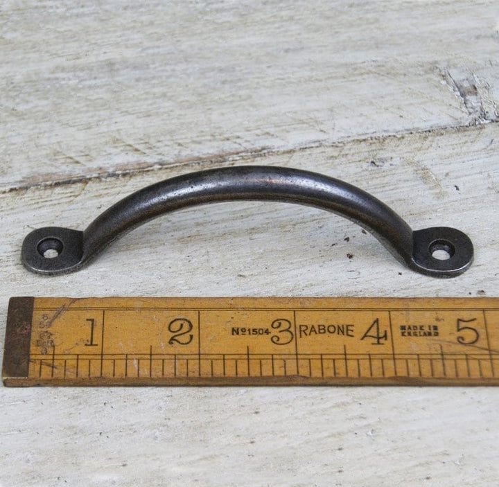 Bow Handle Cast Antique Iron Penny End 125mm (AF035)