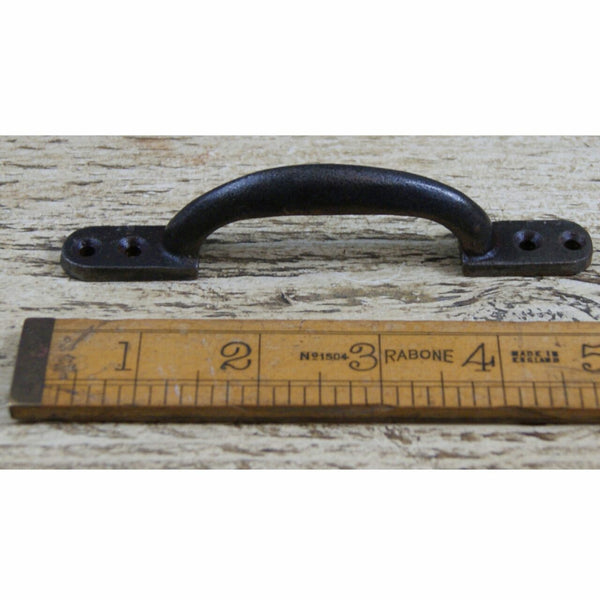 Sash Handle 4 Hole Cast Antique Iron 120mm