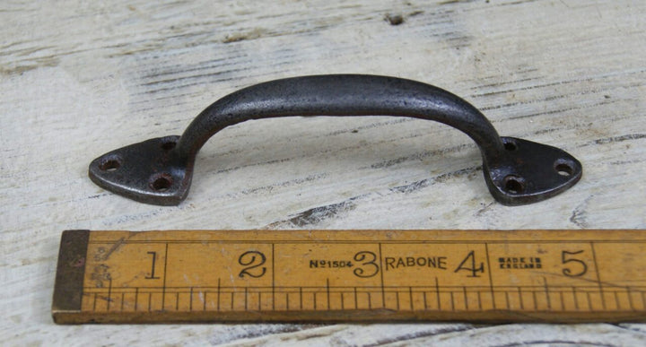 Pull Handle ALMA Spearhead Shape Cast Antique Iron 125mm