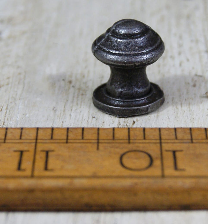 Knob Base Plate Victorian Cast Antique Iron 16mm Diameter