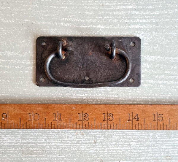 Chest Lifting Handle Plate Design Antique Iron 110mm (AF061)