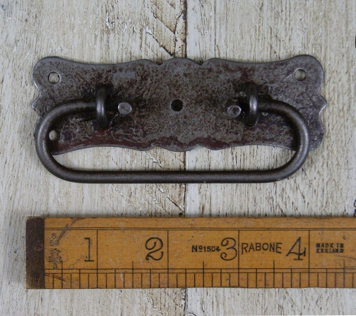 Chest Lifting Handle Plate REGAL Design Antique Iron 105mm