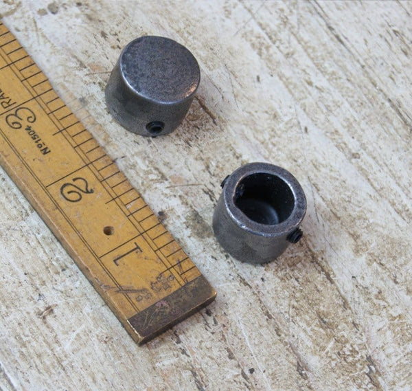 Pipe 15mm Component End Cap Cast Antique Iron 16mm Int