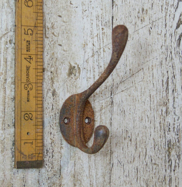 Hat Coat Hook Victorian Cast Iron Rust 110mm