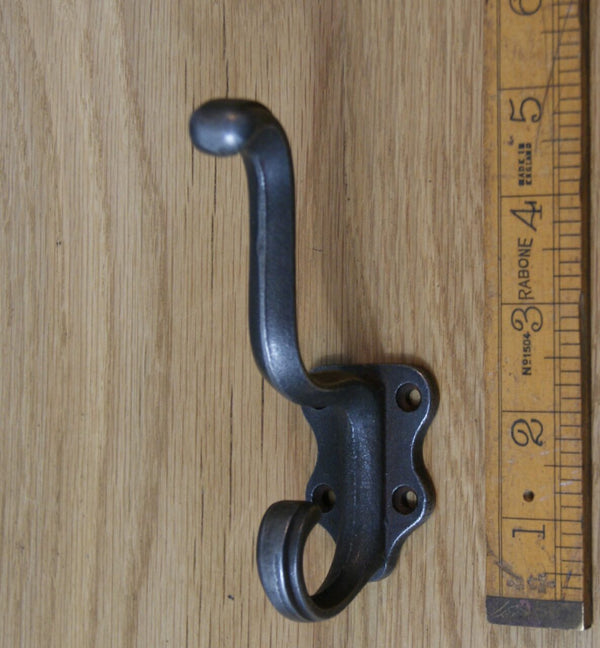 Hat Coat Hook CLASSIC Cast Antique Iron 150mm