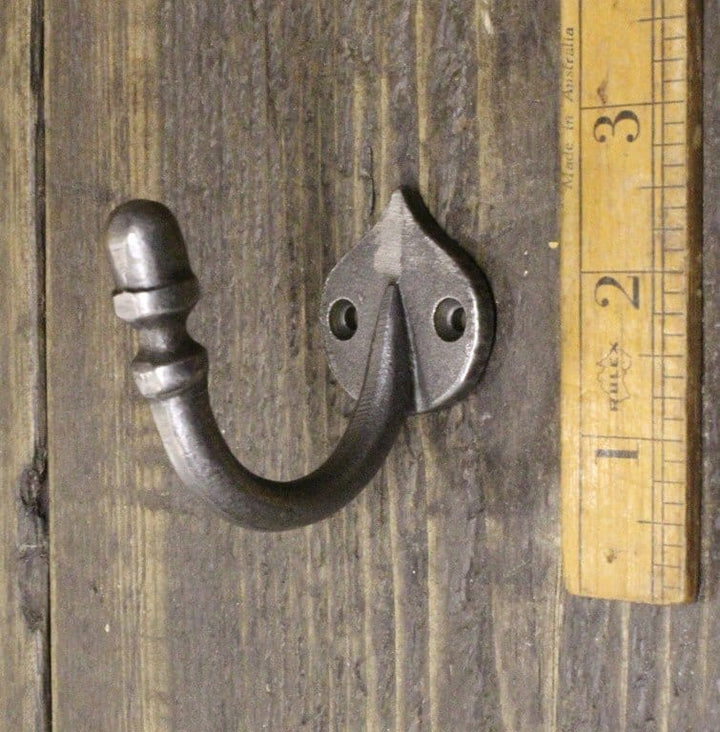 Hook Single Acorn Tip ST IVES Spearhead Antique Iron 50mm