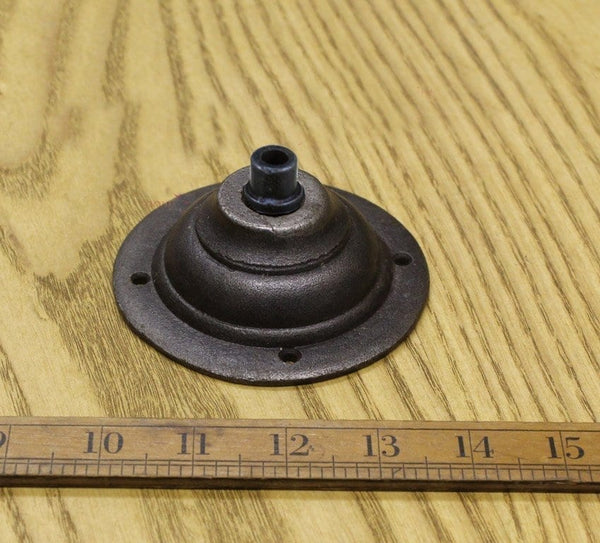 Ceiling Gland Rose For Pendant Lights Cast Antique Iron 90mm Diameter