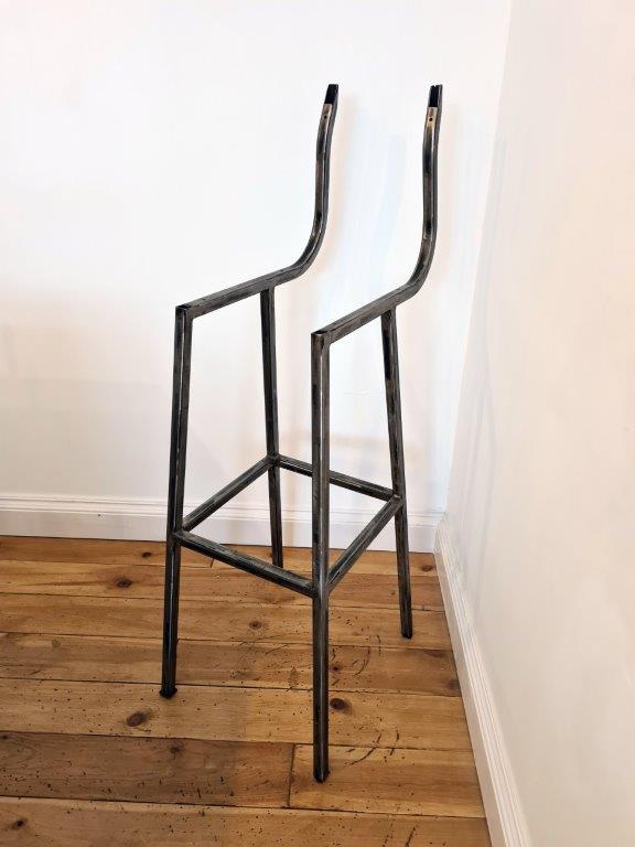 High Chair Bar Stool Vintage NO Seat or Back Antique Iron 700mm