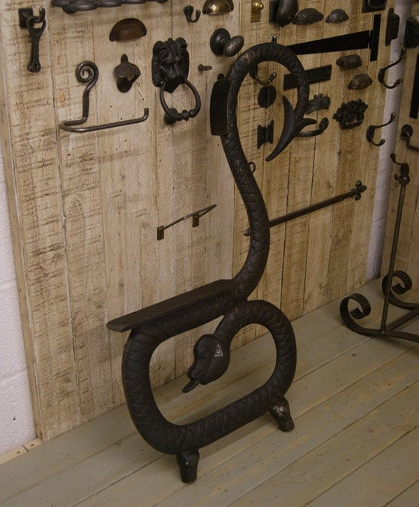 Bench End Frame Seat SERPENT Snake design Cast Iron