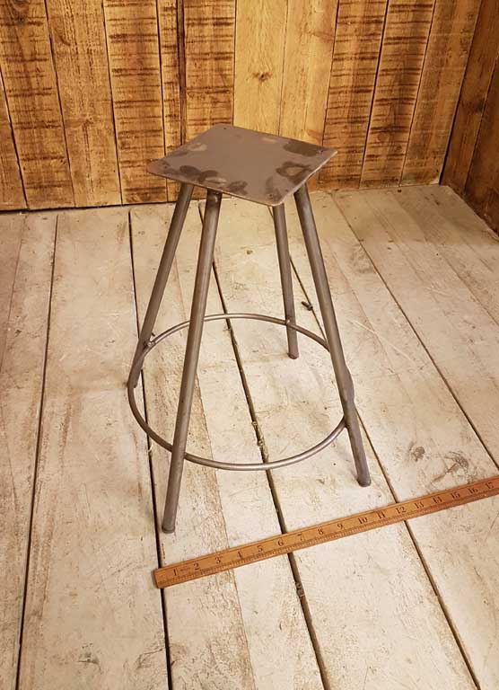 Stool SHELTON Circular Foot Rest 15mm Rod Antique Iron 400mm