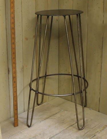 Bar Stool Hairpin Leg Kitchen Circ Foot Rest Antique Iron 600mm