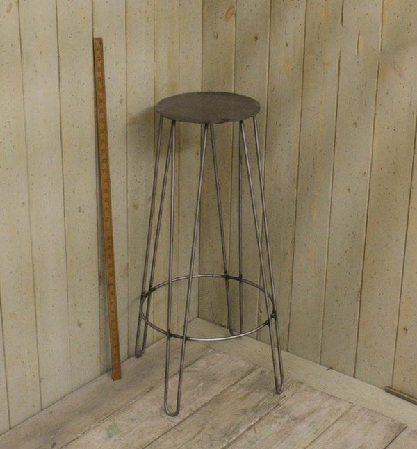 Bar Stool Hairpin Leg Kitchen Circ Foot Rest Antique Iron 750mm