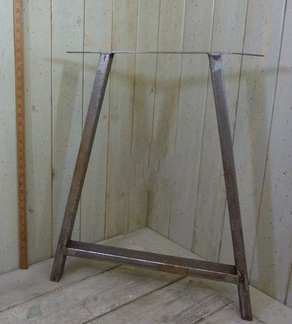 Table End Frame A Frame 2 x 1 Box Section Antique Iron 660mm x 381mm