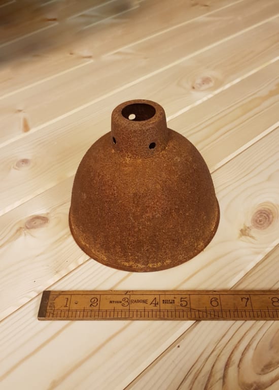 Pendant Hanging Shade Light STUDY Rust 150mm