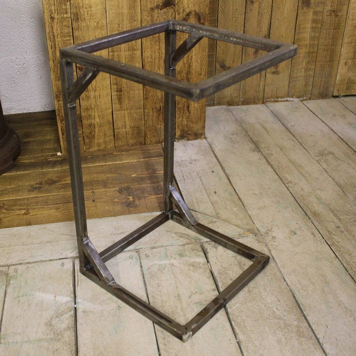 Sofa Drinks Table Square Base Antique Iron 20" / 500mm H