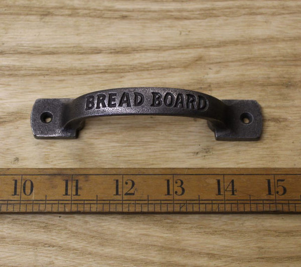 Square D Handle BREAD BOARD Cast Antique Iron 120mm