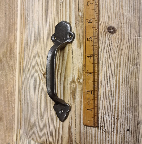 Pull Handle CHAPEL Cast Antique Iron 150mm